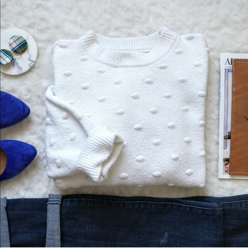 Who What Wear Dot Sweater